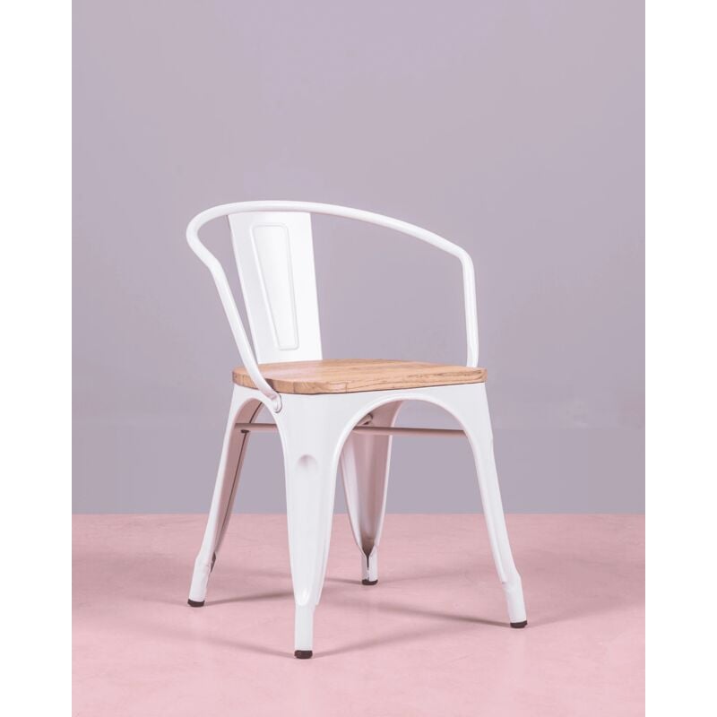 Nest Dream - Chaise industrielle - Bistro - Blanc