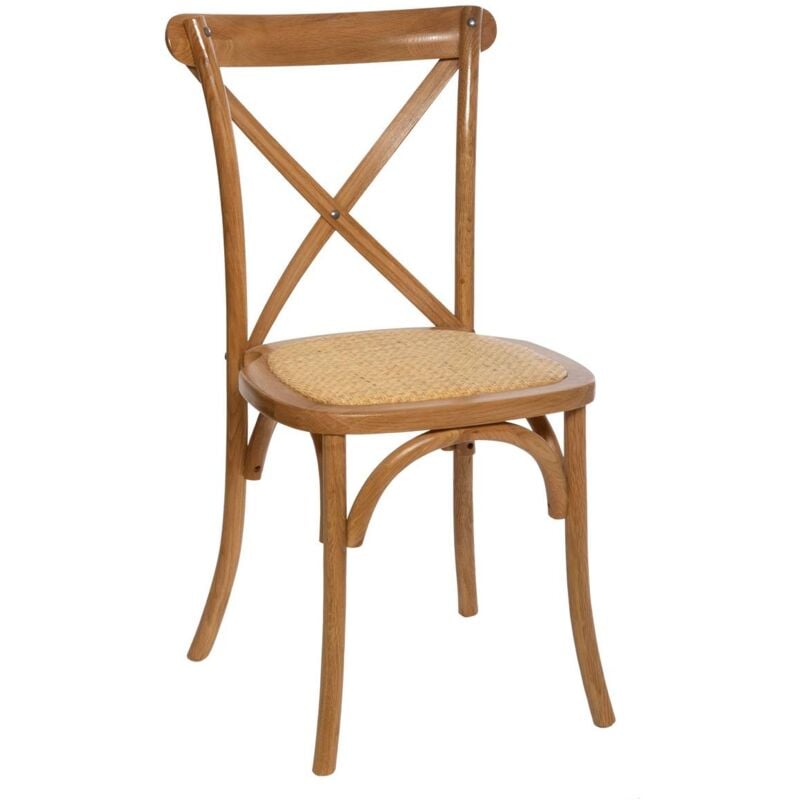 Atmosphera - Chaise Isak chêne naturel beige créateur d'intérieur