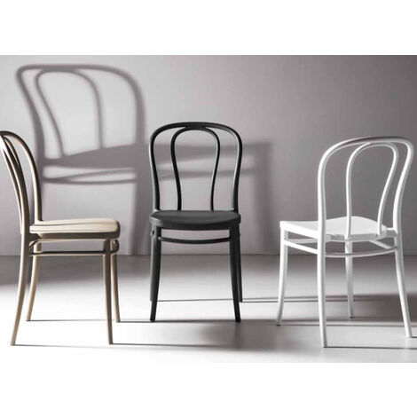 Chaise bistrot - Lot de 4-Blanc