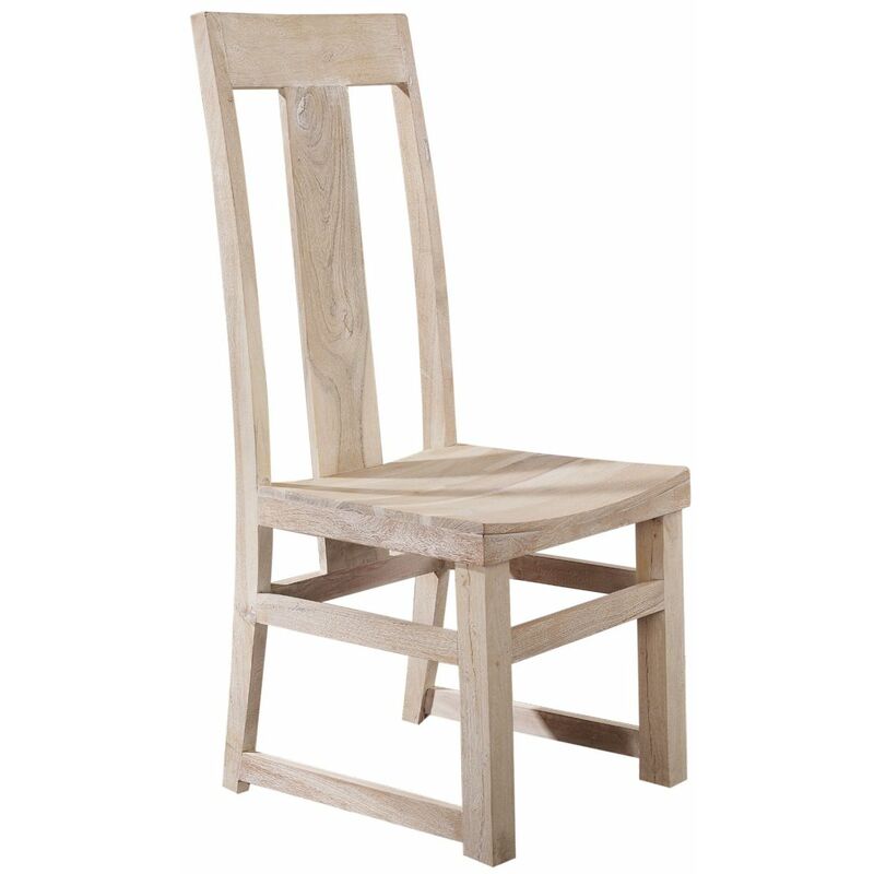 Chaise 45x47 Acacia blanchi Blanc NATURE WHITE 122