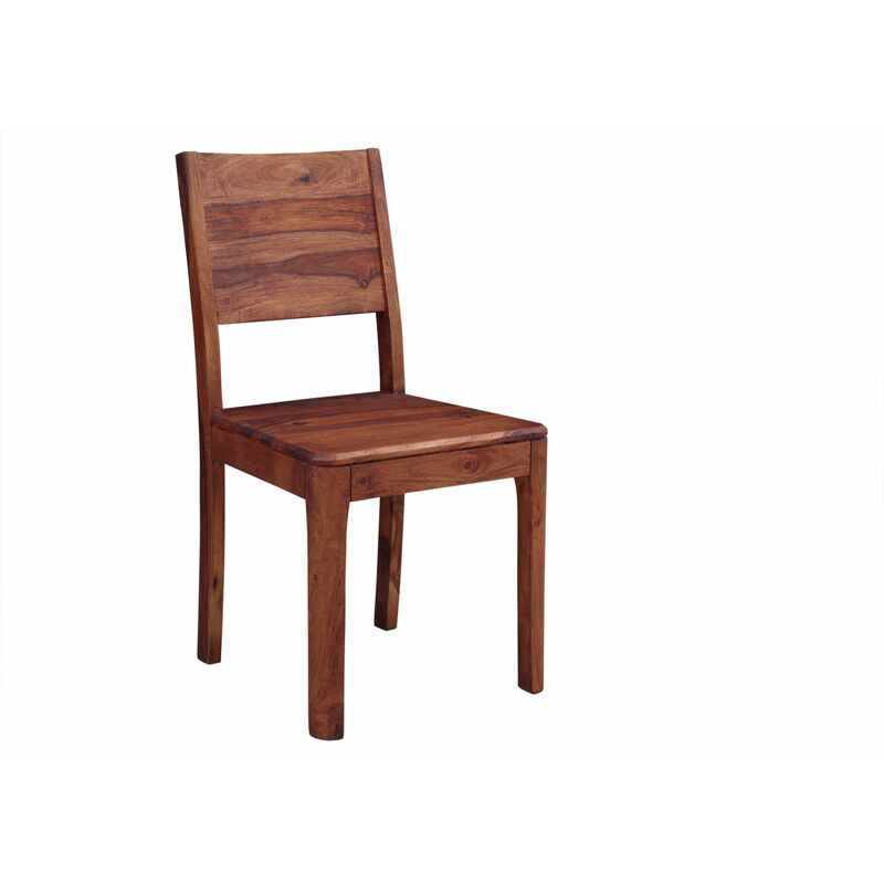 Massivmoebel24 - Chaise 45x47 Palissandre huilé Noisette brooklyn 06