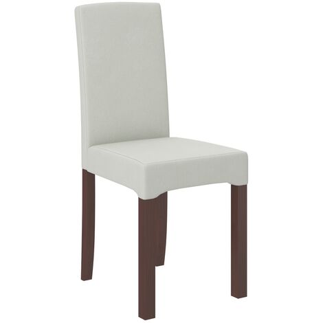 Chaise bois Noyer foncé et tissu au choix Zakria-Tissu 27102