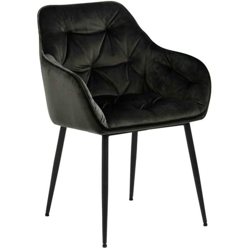 Chaise Brooke VIC, gris foncé