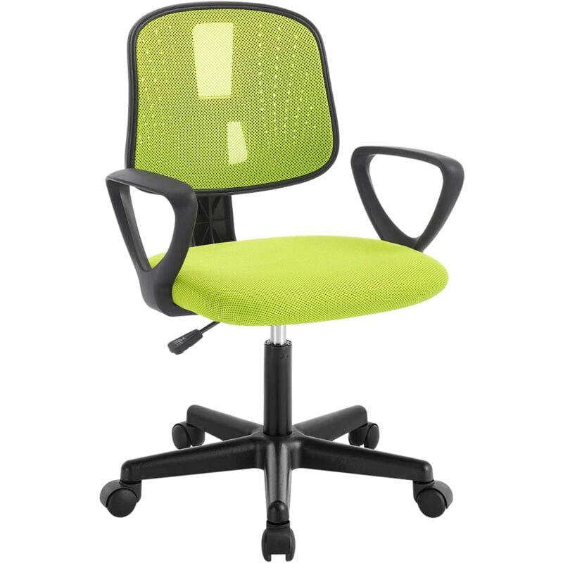 Chaise Bureau Enfant Klihome en Maille Respirante, Chaise Ergonomique, Vert