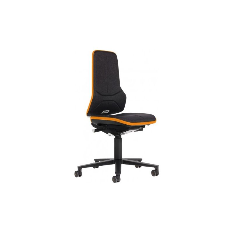 Bimos - Chaise bureau esd neon 2 orange avec roue synchro