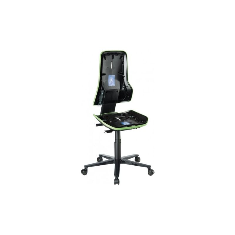 Bimos - Chaise bureau esd neon 2 vert avec roue synchro