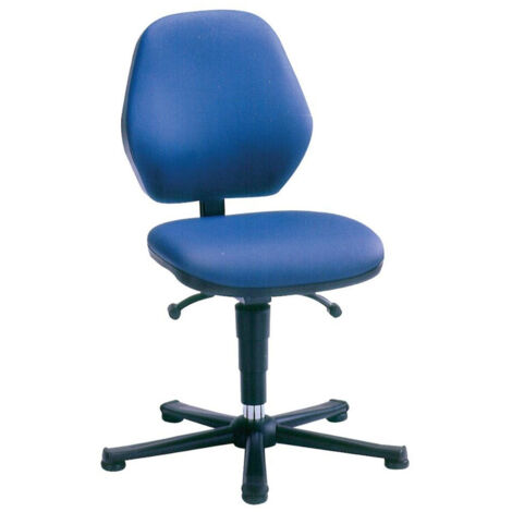 Chaise bureau Laboratoire Basic 2 sur roulettes, Dossier a contact permanent, Tissu- 9133-6902-502