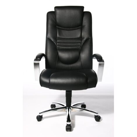 Chaise bureau Soft Lux Leder noir