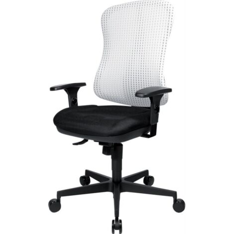 Chaise bureau tournante Head Point SY noir/blanc,Netzr.