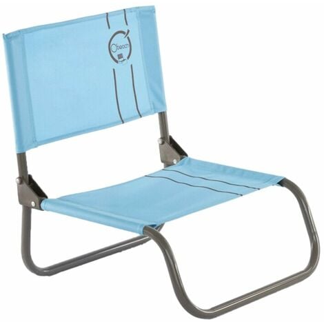 Chaise cale-dos de plage 1 pliure - O'Beach - Dimensions : 50 x 45 x 48 cm