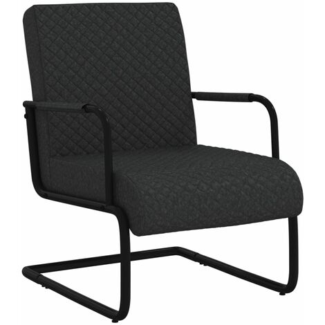 Chaise cantilever Noir Similicuir