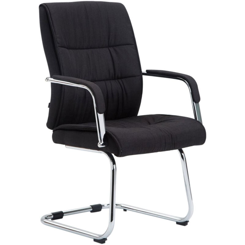 CLP - Chaise de tissus de style moderne avec accoudoirs Couleur : Noir