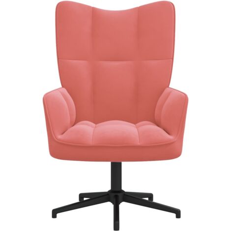 Chaise  Chaise de relaxation Rose Velours  Chaise de salon 47503