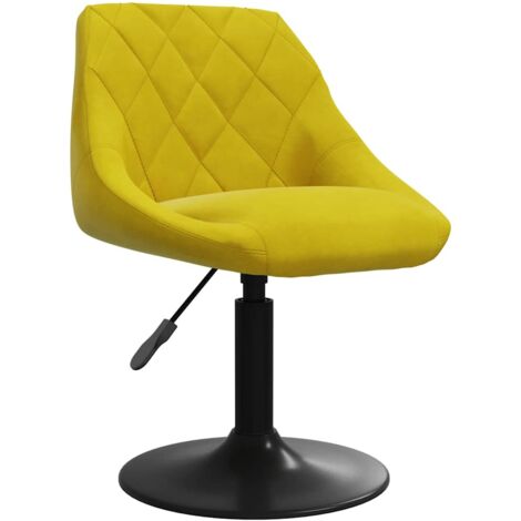 Chaise  Chaise de salle à manger Chaise de cuisine  Jaune moutarde Velours 93922