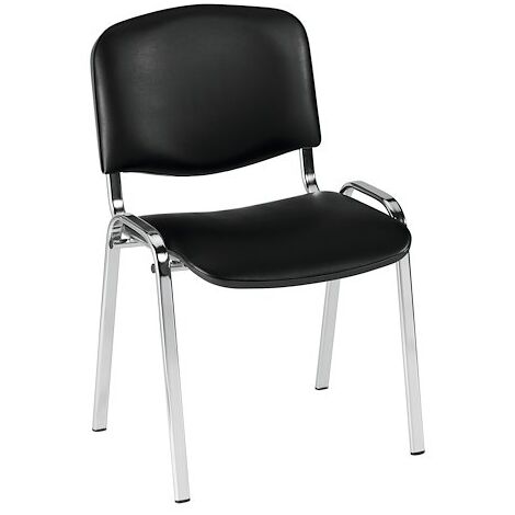 Chaise Conférence vinyle pieds chromés - Maxiburo