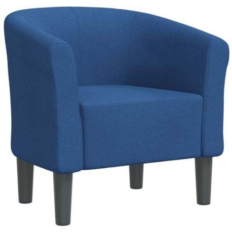 Chaise convertible en tissu, canapé-lit 2-en-1 avec dossier réglable, idéale pour petits espaces – bleu