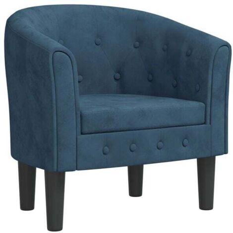 Chaise convertible en velours bleu foncé – Canapé-lit 2 ou 3 places, dossier inclinable, assise confortable, idéal pour salon ou chambre
