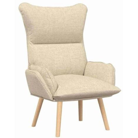Chaise d'accueil beige en tissu et contreplaqué – 69 x 74 x 93 cm – Confort ergonomique, design moderne pour salle d’attente, bureau ou espace professionnel