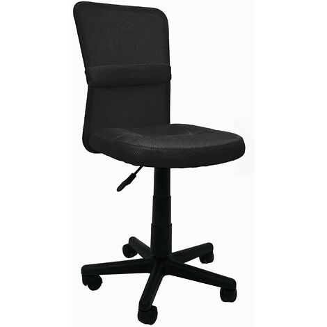 Chaise d'étude pour enfants/jeunes adultes Mojácar de couleur noire