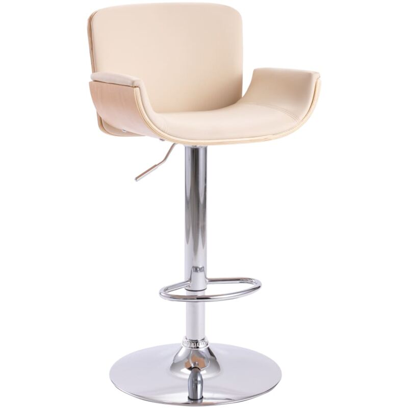 Vidaxl - Tabouret de bar Crème Similicuir