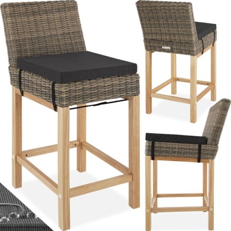 Chaise de bar en rotin Latina - Chaise de bar, tabouret de bar, tabouret de bistrot