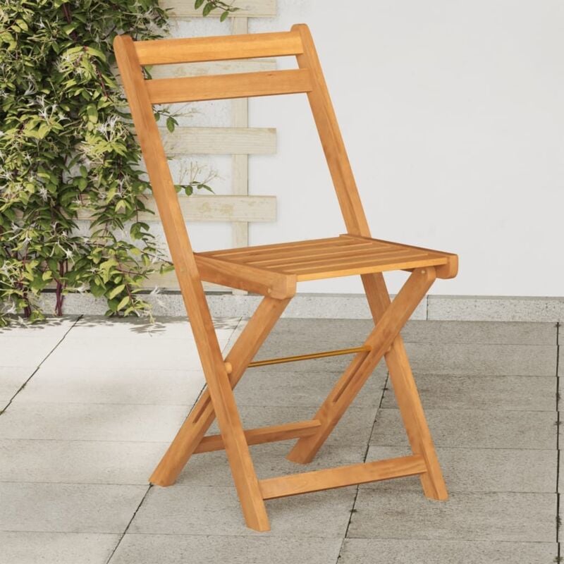 Vidaxl - Chaises de bistrot pliantes lot de 4 bois d'acacia solide