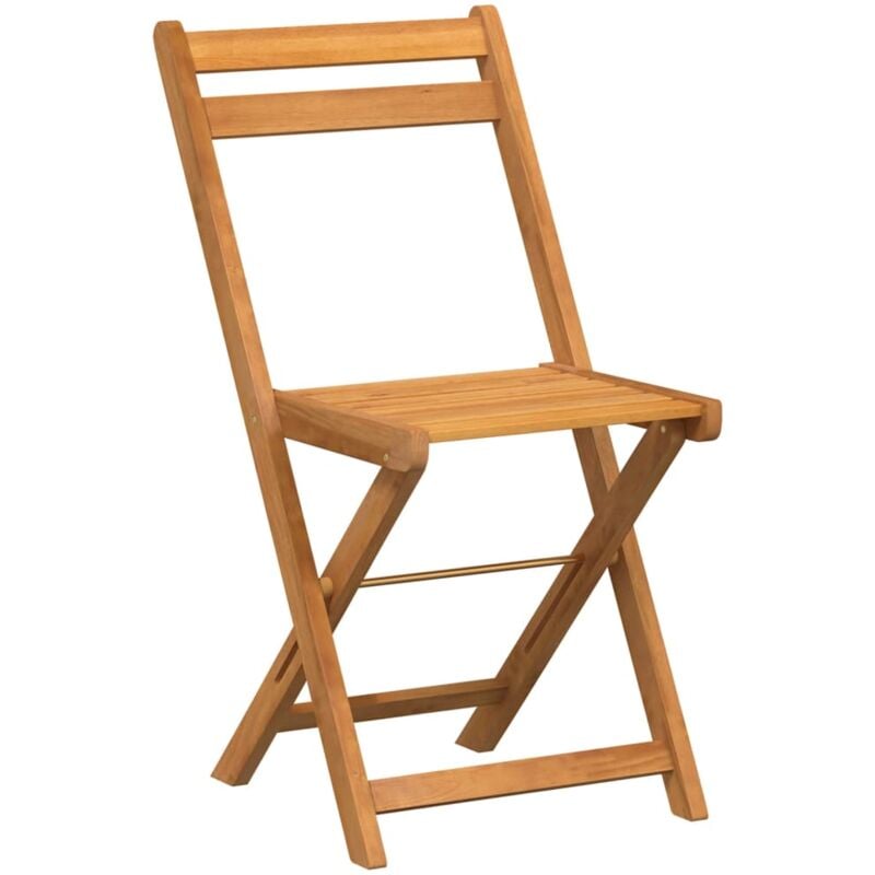 Vidaxl - Chaises de bistrot pliantes lot de 8 bois d'acacia solide