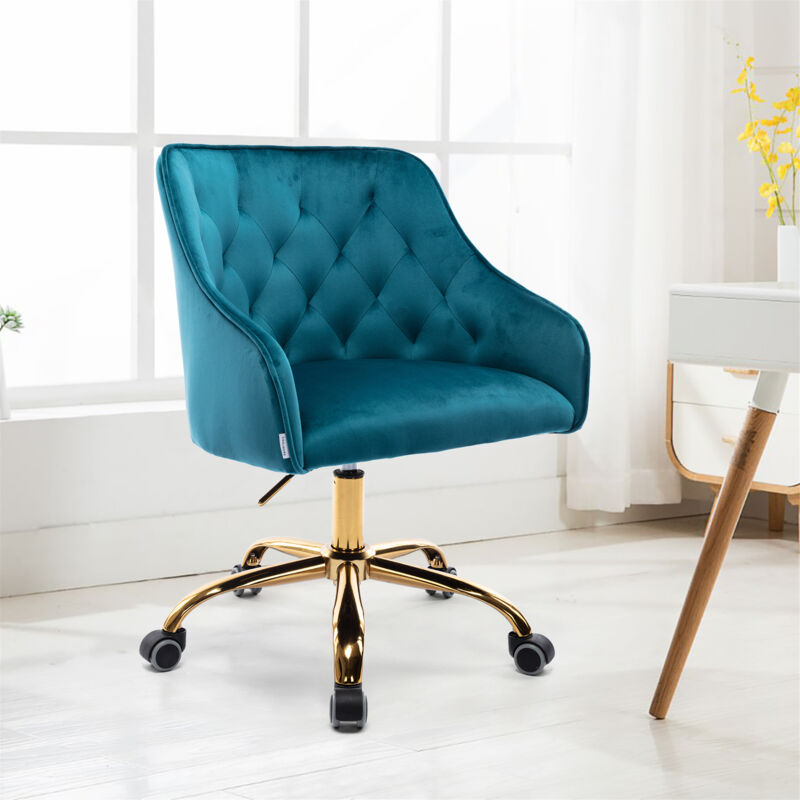 Coolmore Chaise de bureau à domicile, chaise de coiffeuse, chaise de direction moderne réglable pour ordinateur domestique, chaise de travail