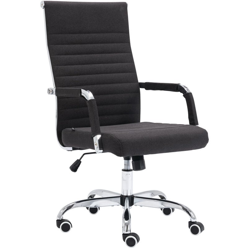 Chaise de bureau confortable et ergonomique avec un revêtement en tissu de différentes couleurs colore : NOIR