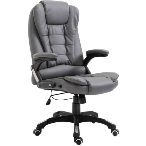 Chaise de bureau Anthracite Similicuir vidaXL