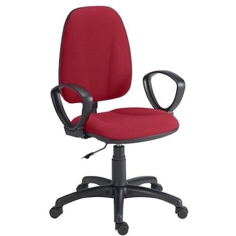 Chaise de bureau avec accoudoirs fixes Prestige Jupiter - Bordeaux - Maxiburo