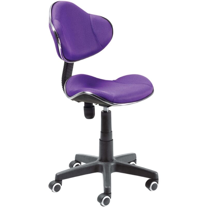 Miroytengo - Chaise de bureau Bambola Youth pour chambre moderne, couleur violette, 53x82x53 cm