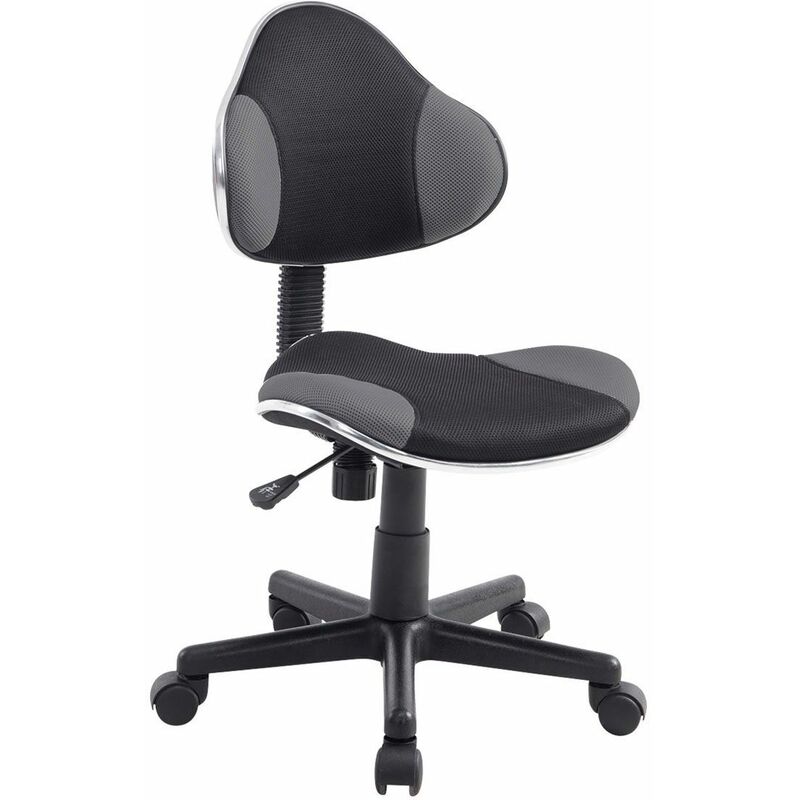 Chaise de bureau Bastian noir/gris
