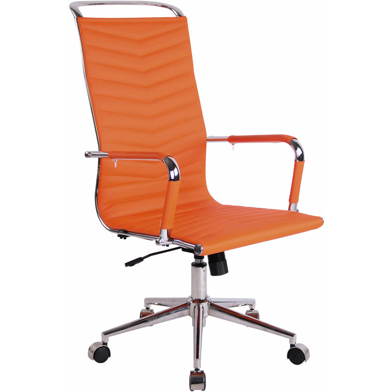 Chaise de bureau avec écot accoudoirs Couleur : Orange