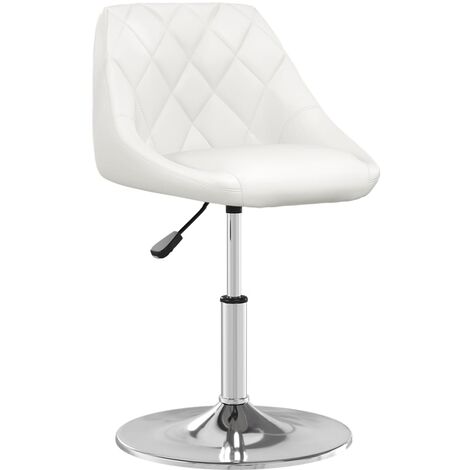 Chaise de bureau Blanc Similicuir 4