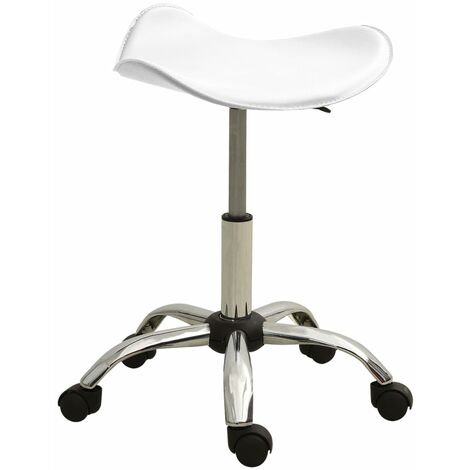 Chaise de bureau Blanc Similicuir 5
