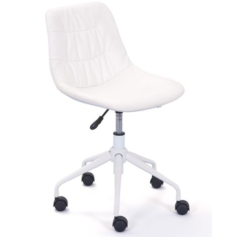 Chaise de bureau blanche Emilie