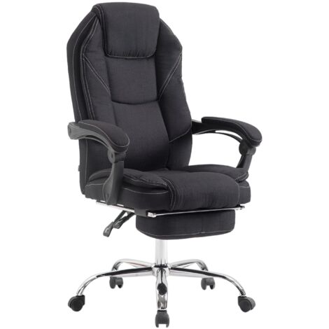 Chaise de bureau Castle Tissu Noir