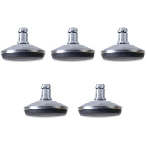 Chaise de bureau Chaise de bureau Roues de rechange Roulettes pivotantes pour pied fixe fixe Diamètre 7/16" (11 mm) Tige compatible avec la plupart des chaises de bureau