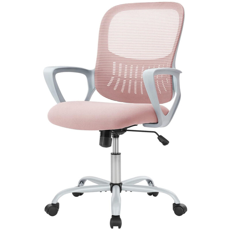 Joeais - Chaise de bureau, chaise de direction, chaise pivotante, accoudoir de soutien lombaire réglable, réglage en hauteur 110 kg, chaise