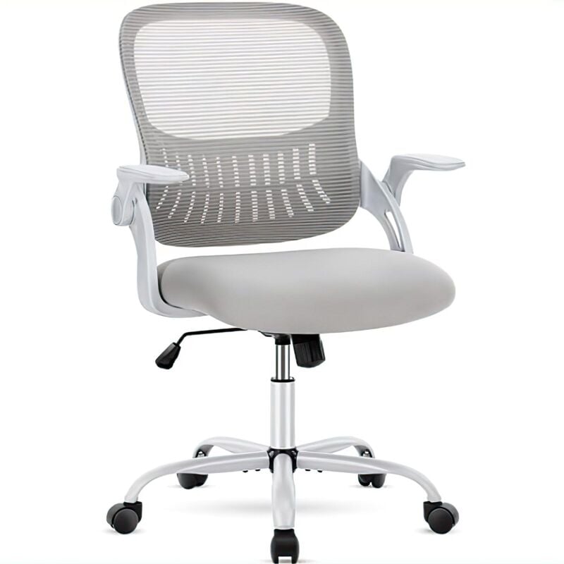 Chaise de bureau, chaise de direction, chaise pivotante, accoudoir de soutien lombaire réglable, réglage en hauteur 110 kg, chaise d'ordinateur,