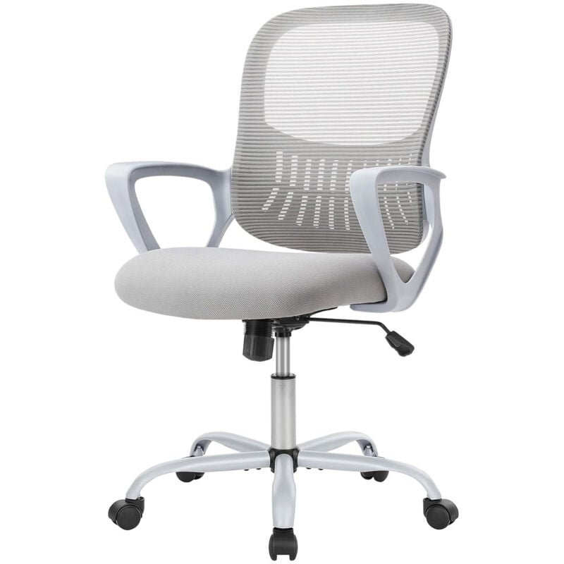 Joeais - Chaise de bureau, chaise de direction, chaise pivotante, accoudoir de soutien lombaire réglable, réglage en hauteur 110 kg, chaise