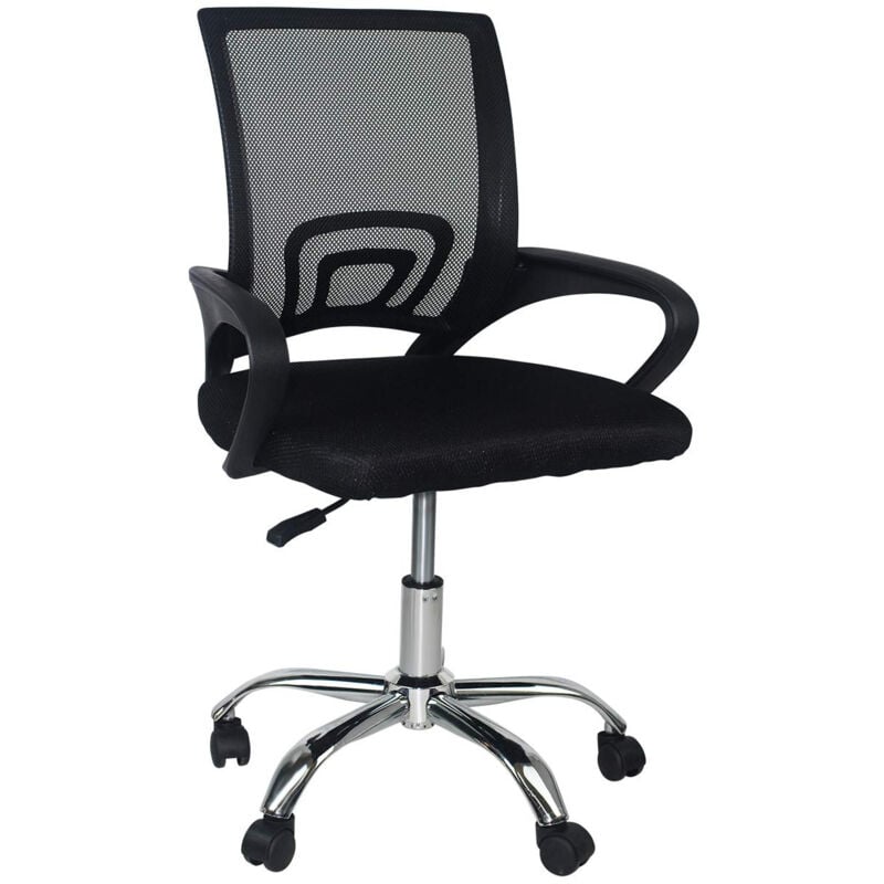 Orion91 - Chaise de bureau classique à roulettes 95x65x52cm O91