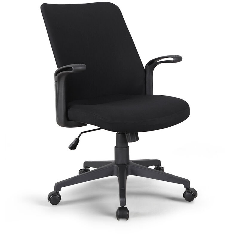 Franchi Bürosessel - Chaise de bureau classique Fauteuil ergonomique confortable en tissu Assen
