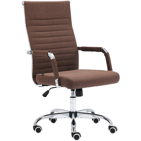 Chaise de bureau confortable et ergonomique avec un revêtement en tissu de différentes couleurs