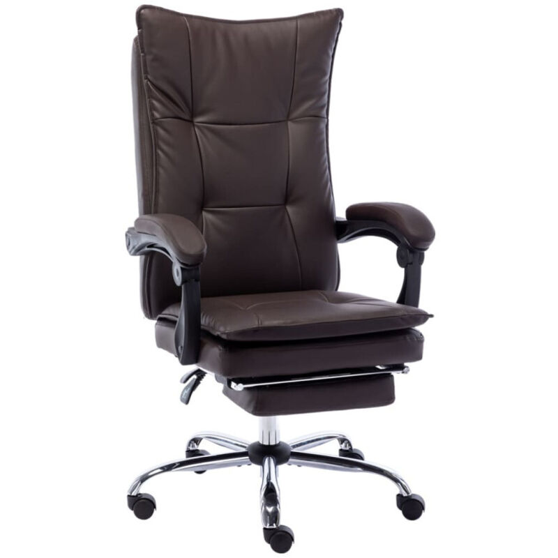 Chaise de bureau Marron Similicuir