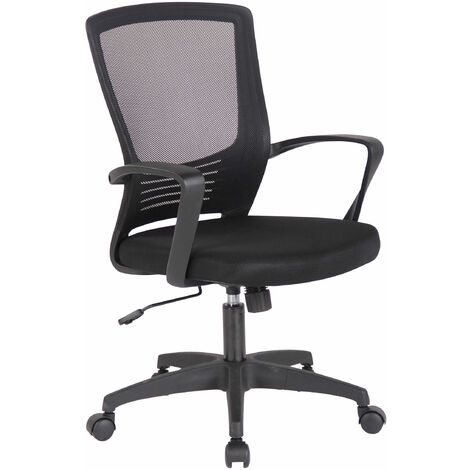 Chaise de bureau de design moderne sur le dossier incurvé avec différentes roues de couleurs Couleur : Noir