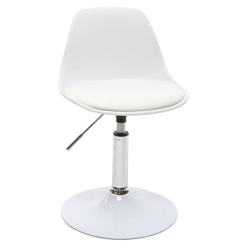 Miliboo - Chaise de bureau design enfant blanche steevy