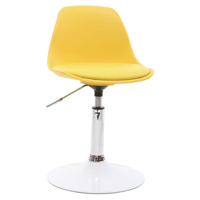 Chaise de bureau design enfant jaune STEEVY