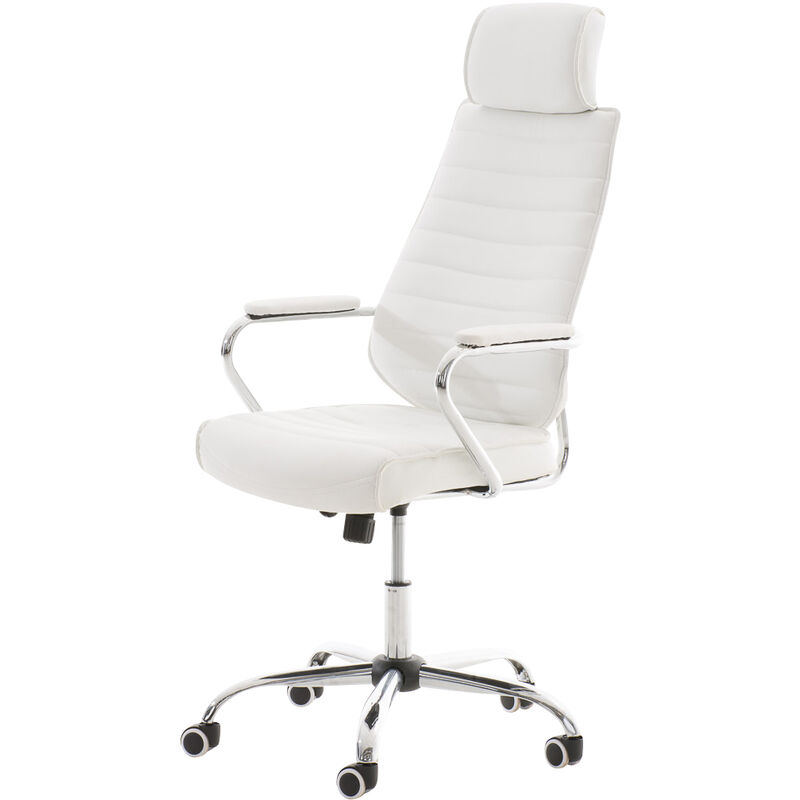 Chaise de bureau directionnelle avec session matelassée de différentes couleurs colore : Blanc